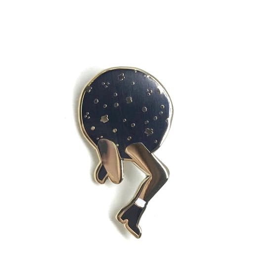 【New Moon Paper Goods】ピンバッチ - SPACE LEG PIN