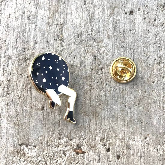 【New Moon Paper Goods】ピンバッチ - SPACE LEG PIN