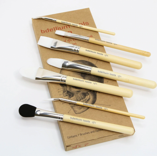 特殊メイクグルーブラシ7本セット(袋付き)|SFX GLUE BRUSH 7 PC.