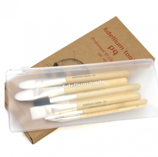 特殊メイクグルーブラシ7本セット(袋付き)|SFX GLUE BRUSH 7 PC.