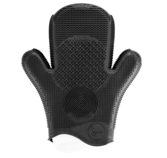 Sigma Spa® 2X BRUSH CLEANING GLOVE|シグマ ブラシクリーニンググローブ(黒)