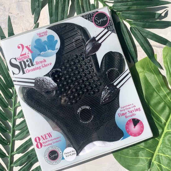 Sigma Spa® 2X BRUSH CLEANING GLOVE|シグマ ブラシクリーニンググローブ(黒)