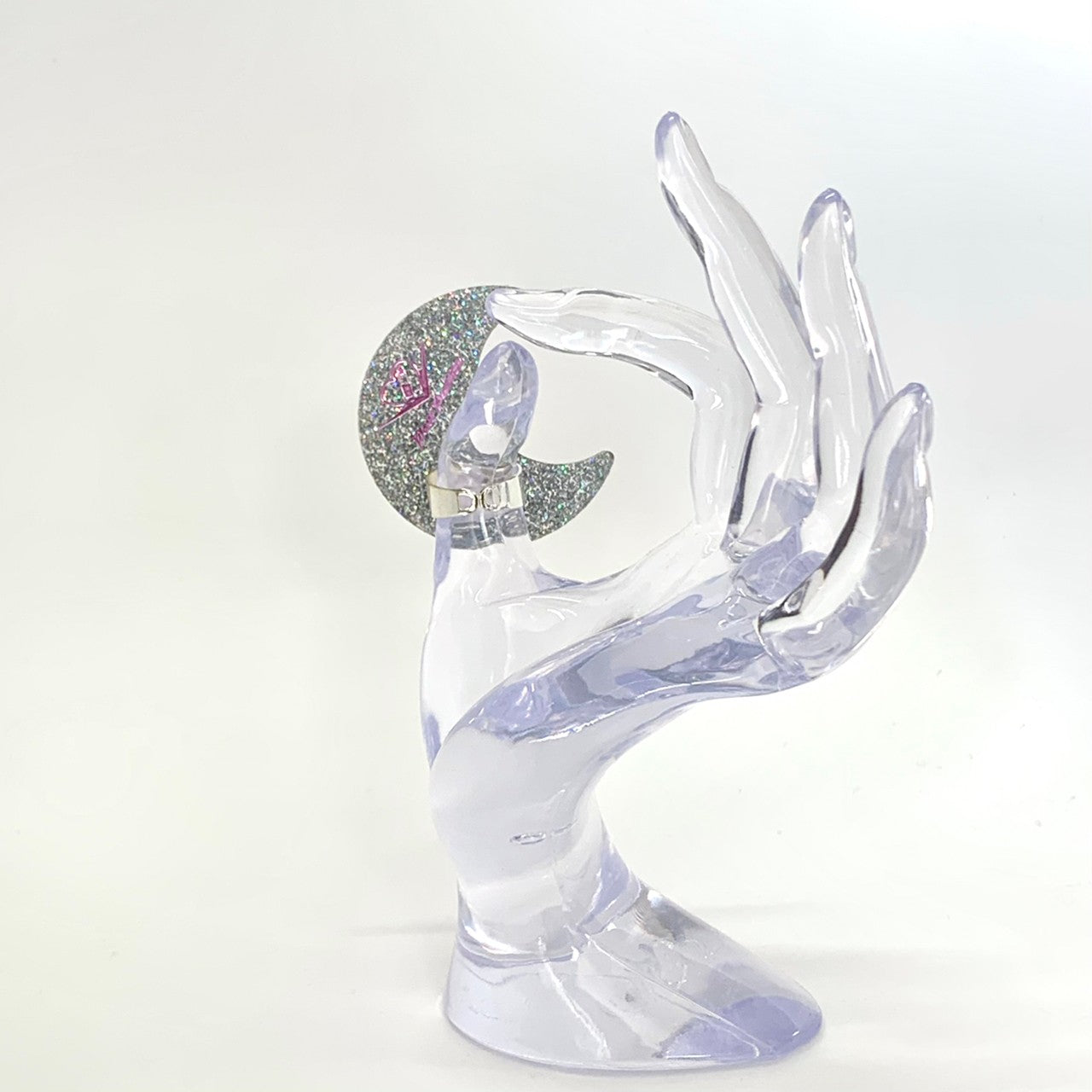 NEW【Paw Palette】MOON Baby Paw Hollywood Glitter|パウパレット 月🌙 指輪タイプ(グリッターシルバー)