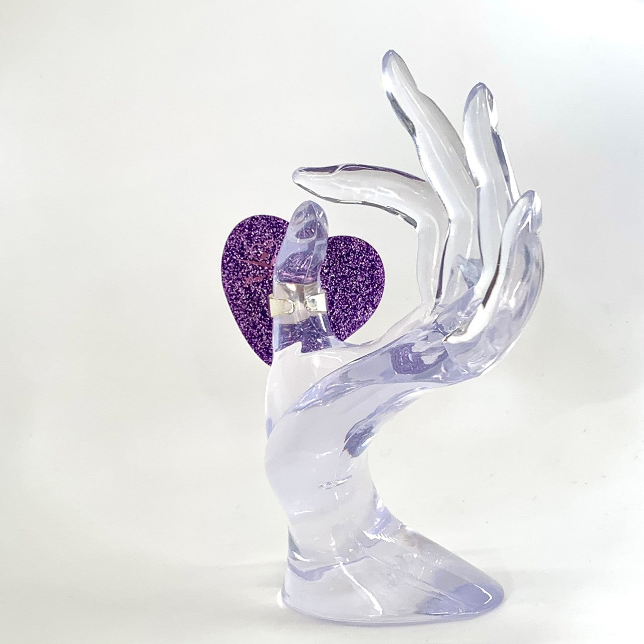 NEW【Paw Palette】 パウパレット ハート型 指輪タイプ(グリッターパープル)