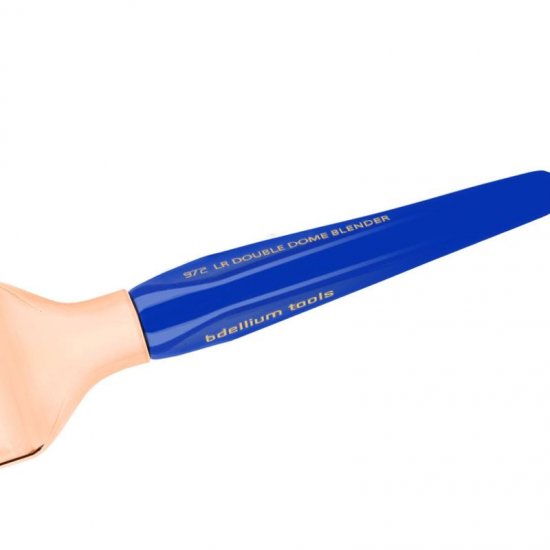 デリウムツールズ ゴールデントライアングル 971 ダブルラウンドドームブラシ(斜め)|971 LARGE SLANTED DOUBLE DOME BLENDER