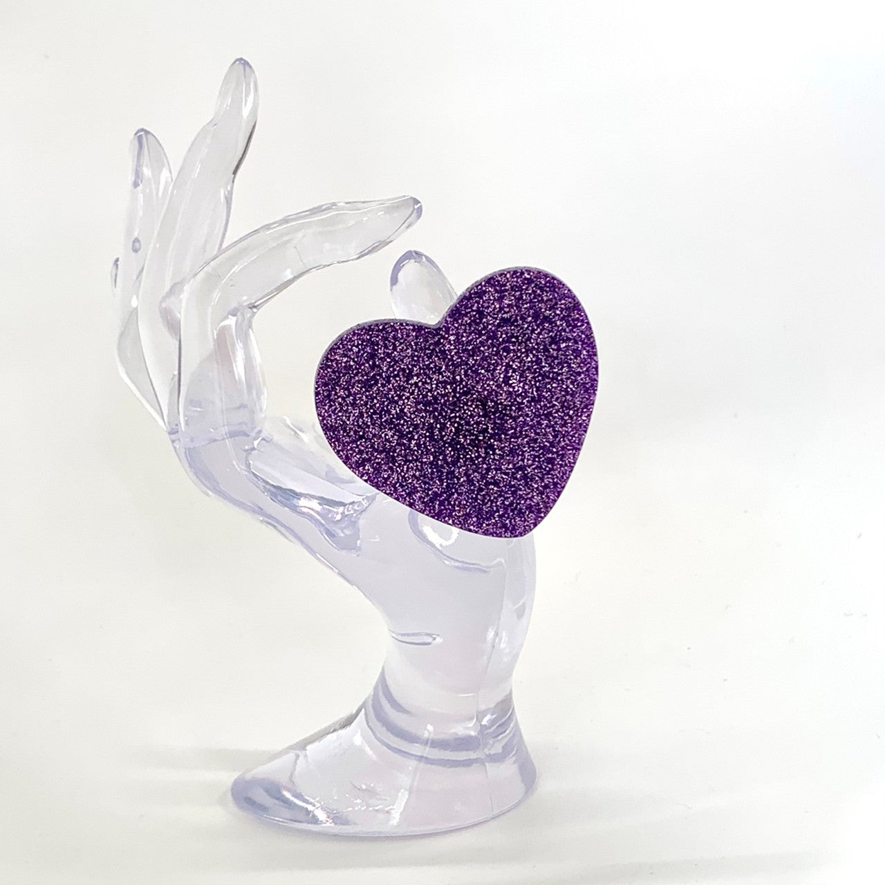 NEW【Paw Palette】 パウパレット ハート型 指輪タイプ(グリッターパープル)