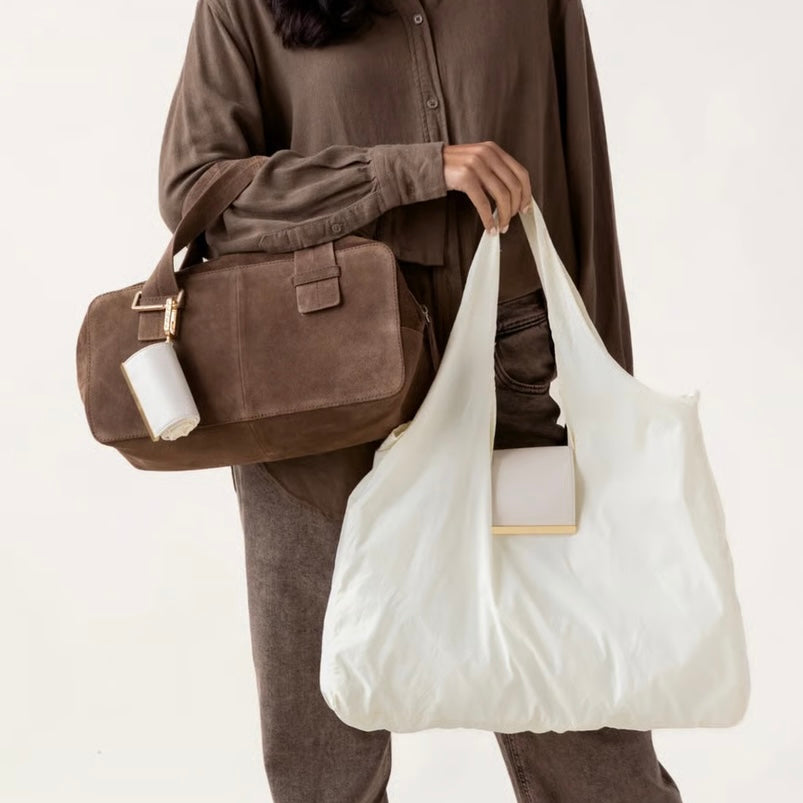 【SNSで話題】上品ミニマル折りたたみトートバッグ