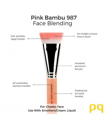 デリウム ツールズ ピンクバンブー 987 フェイスブレンディングブラシ｜Bdellium tools Pink Bambu 987 Face Blending